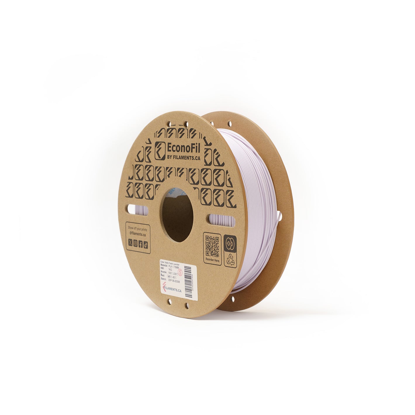 EconoFil™ PLA Matte Filament - Pastel Lavender